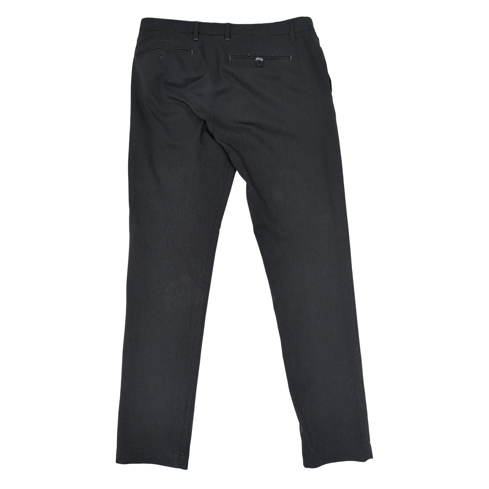 ted baker mens size 34 l dark blue textured slim fit chinos trousers pants by Baker – | RewearableUK