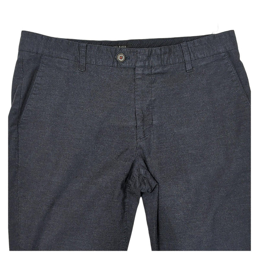 ted baker mens size 36 r dark charcoal grey stretch chinos trousers pants by Baker – | RewearableUK