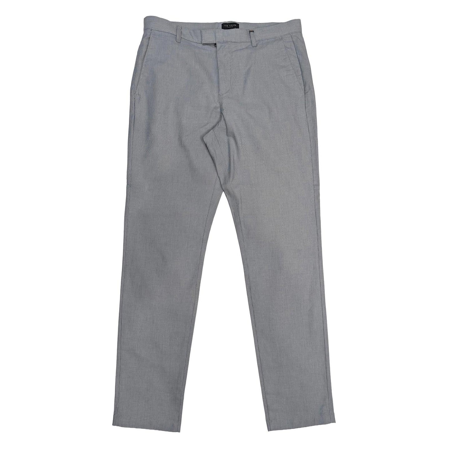 ted baker mens smart tailored trousers size 32 r light blue micro check by Baker – | RewearableUK