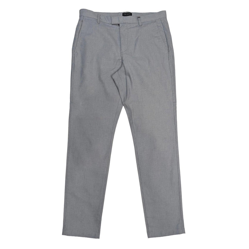 ted baker mens smart tailored trousers size 32 r light blue micro check by Baker – | RewearableUK