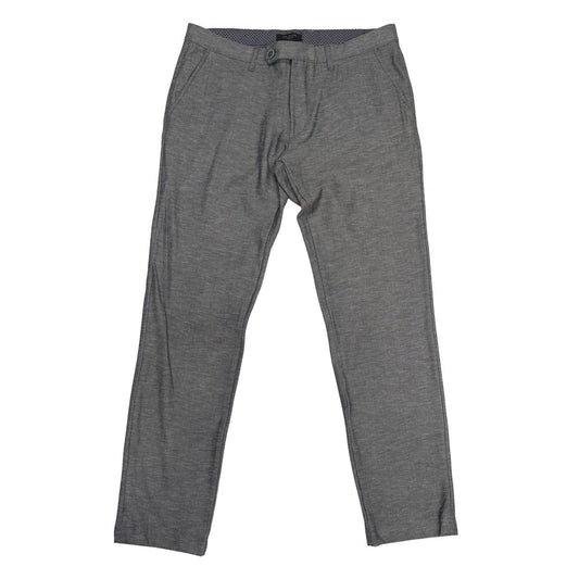 ted baker mens tailored smart trousers size 34 r grey textured casual pants by Baker – | RewearableUK