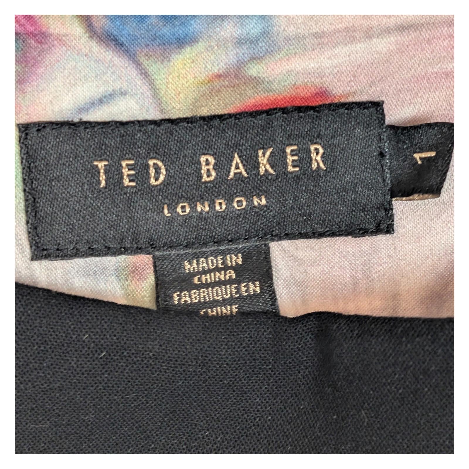 Ted Baker Milee Black Culottes Trousers Size 1 (UK 8) Wide Leg Cropped High Wais by Ted Baker – | RewearableUK