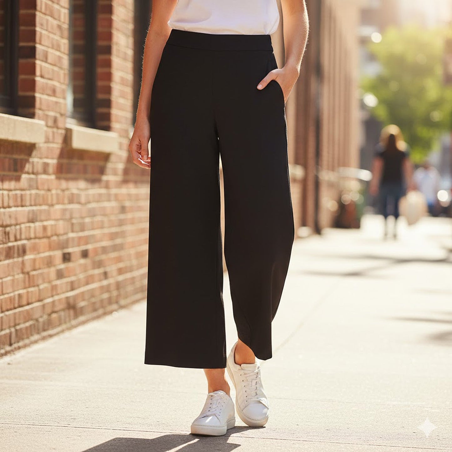 Ted Baker Milee Culottes Trousers Black | Women's UK 8 (Size 1) by Ted Baker – trousers | RewearableUK