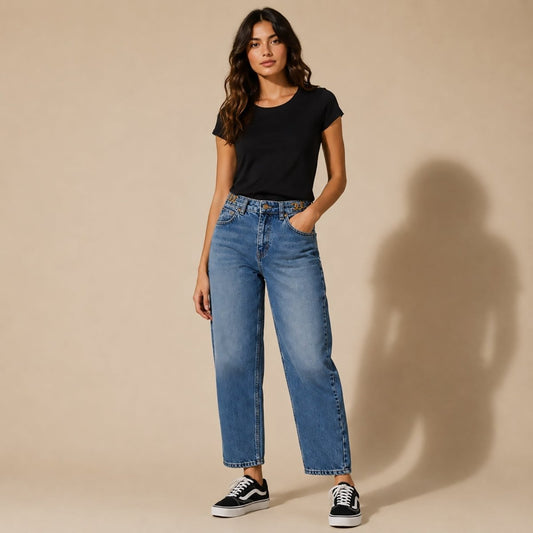 Ted Baker Mom Jeans W26 Blue High Rise Womens Denim by Ted Baker – JEANS | RewearableUK
