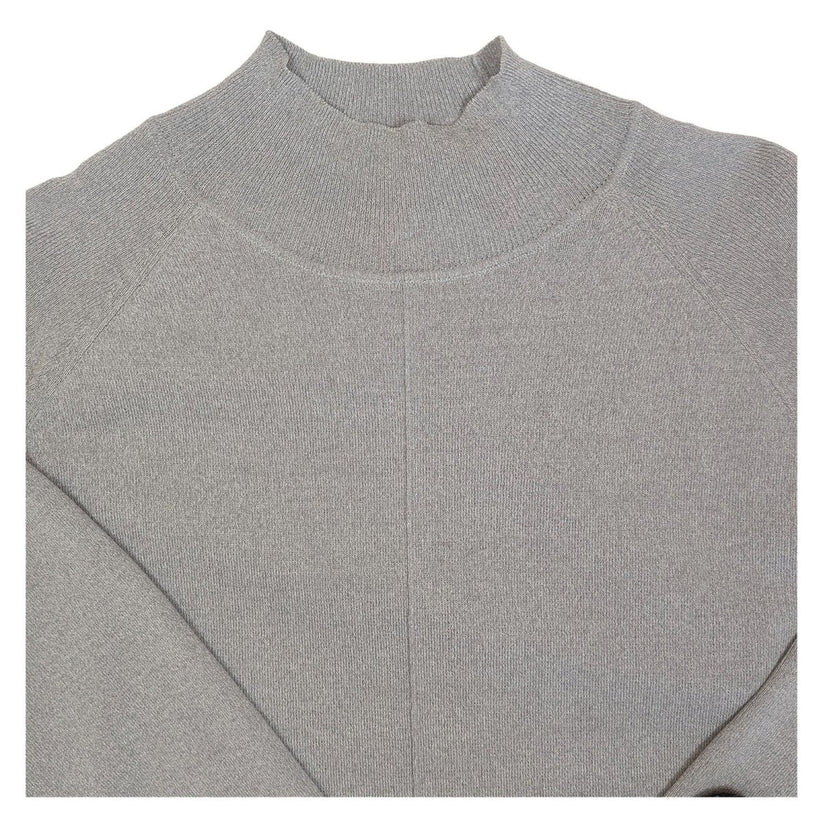 Ted Baker Popilia Grey Knit Jumper Size 3 UK 12 Mock Layer Shirt Hem Top Sweater by Ted Baker – | RewearableUK