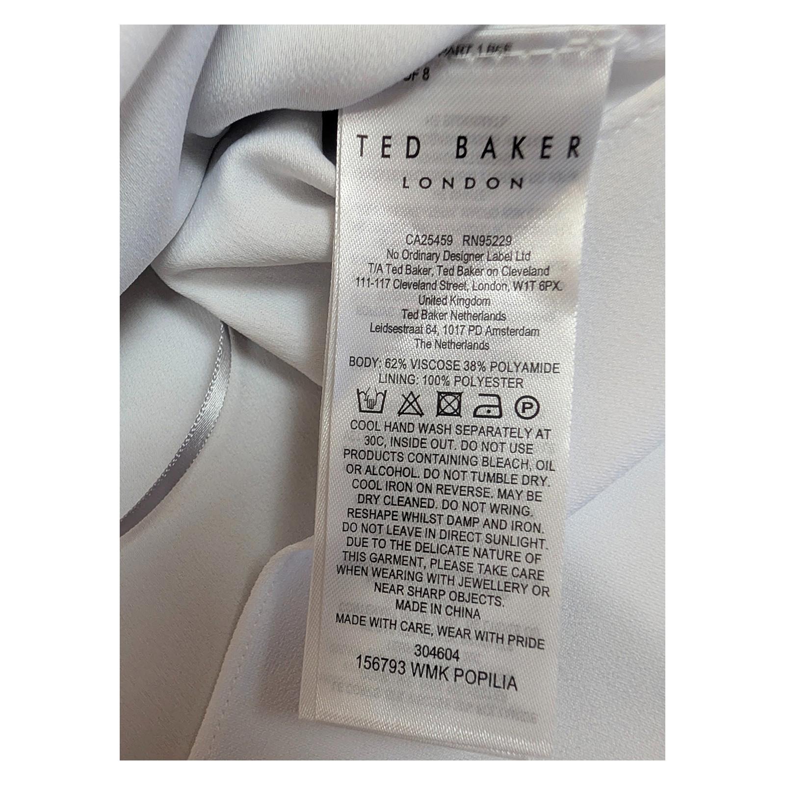 Ted Baker Popilia Grey Knit Jumper Size 3 UK 12 Mock Layer Shirt Hem Top Sweater by Ted Baker – | RewearableUK