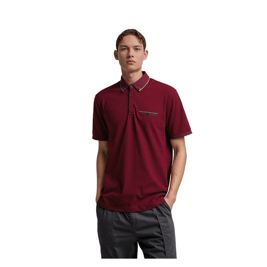 Ted Baker Ted Baker Red Cotton Polo Shirt Men's XXL Smart Casual Short Sleeve Top POLO RewearableUK