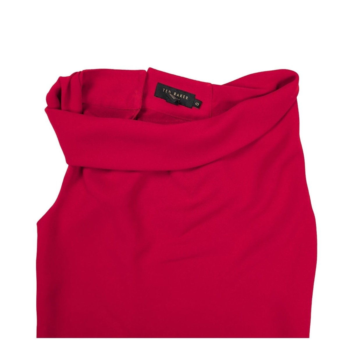 Ted Baker Satin Cowl Neck Top Size 0 UK 6 Fuchsia – product photo 2 | RewearableUK