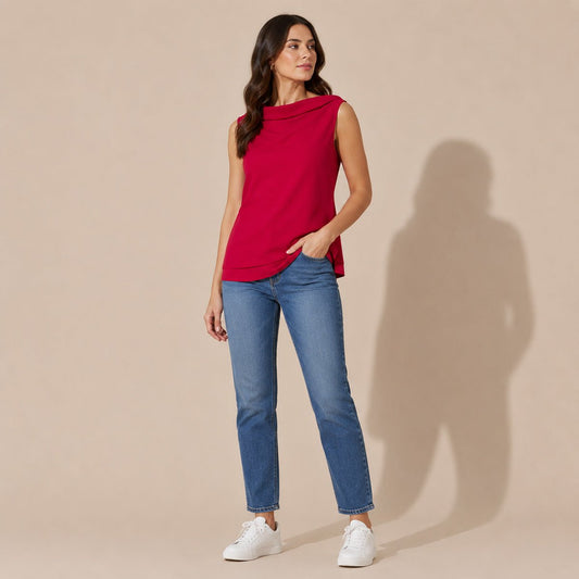 Ted Baker Satin Cowl Neck Top Size 0 UK 6 Fuchsia – Top product photo 1 | RewearableUK