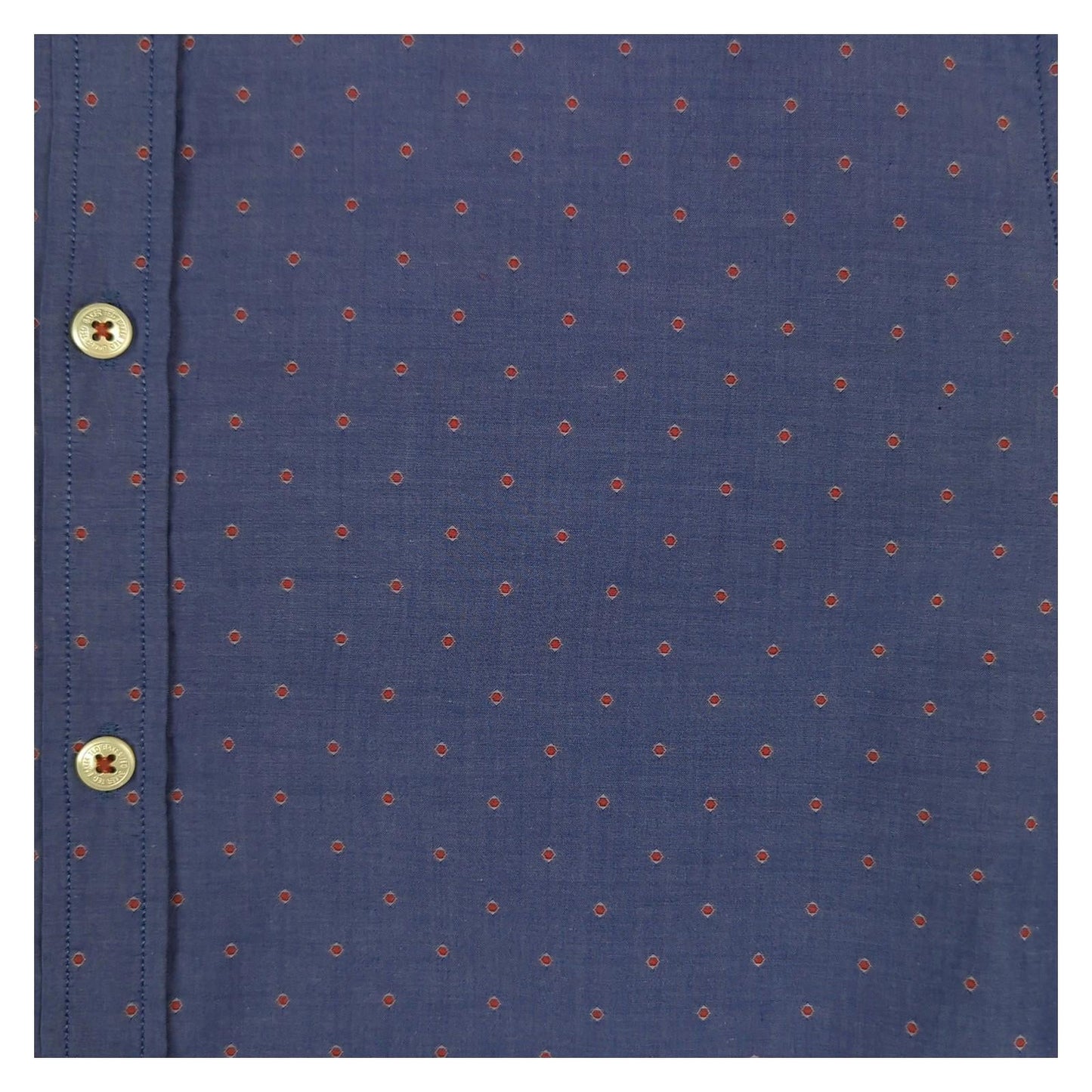 Ted Baker Ted Baker Shirt Size 3 Medium Men’s Blue Geometric Cotton Short Sleeve Casual Smart Top shirt RewearableUK