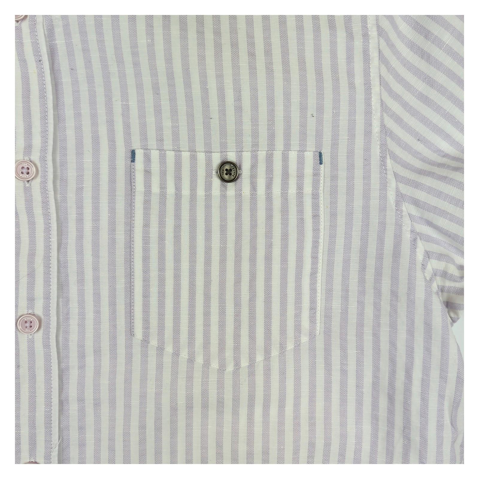 Ted Baker Ted Baker Shirt Size 4 Large Men’s Short Sleeve Cotton White Striped Casual Top shirt RewearableUK