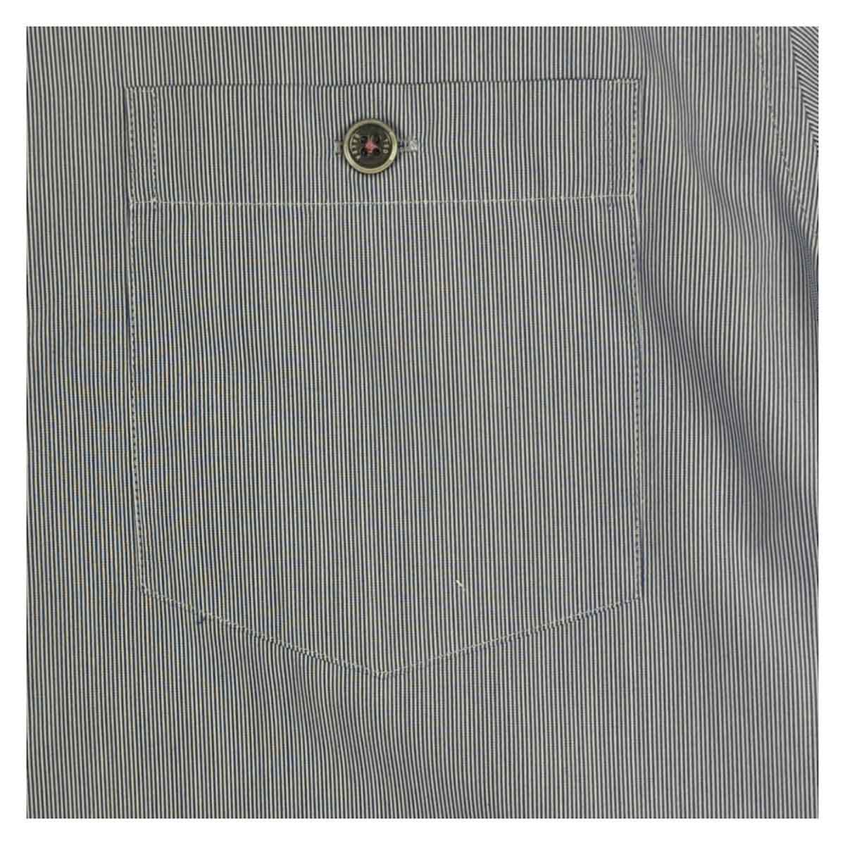 Ted Baker Short Sleeve Shirt Blue Micro Stripe | Men's Small (Size 2) by Ted Baker – shirt | RewearableUK
