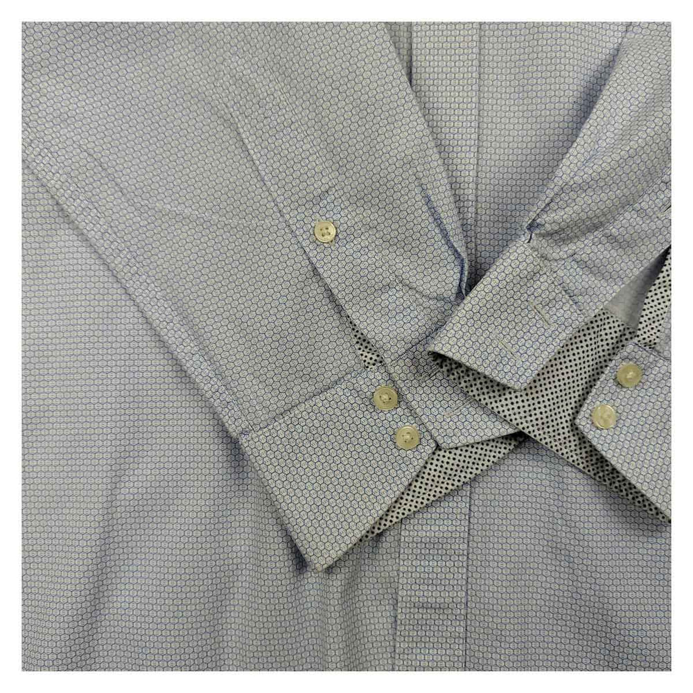 Ted Baker Slim Fit Long Sleeve Shirt Blue | Men's 16 (M/L) – Shirt product photo 4 | RewearableUK