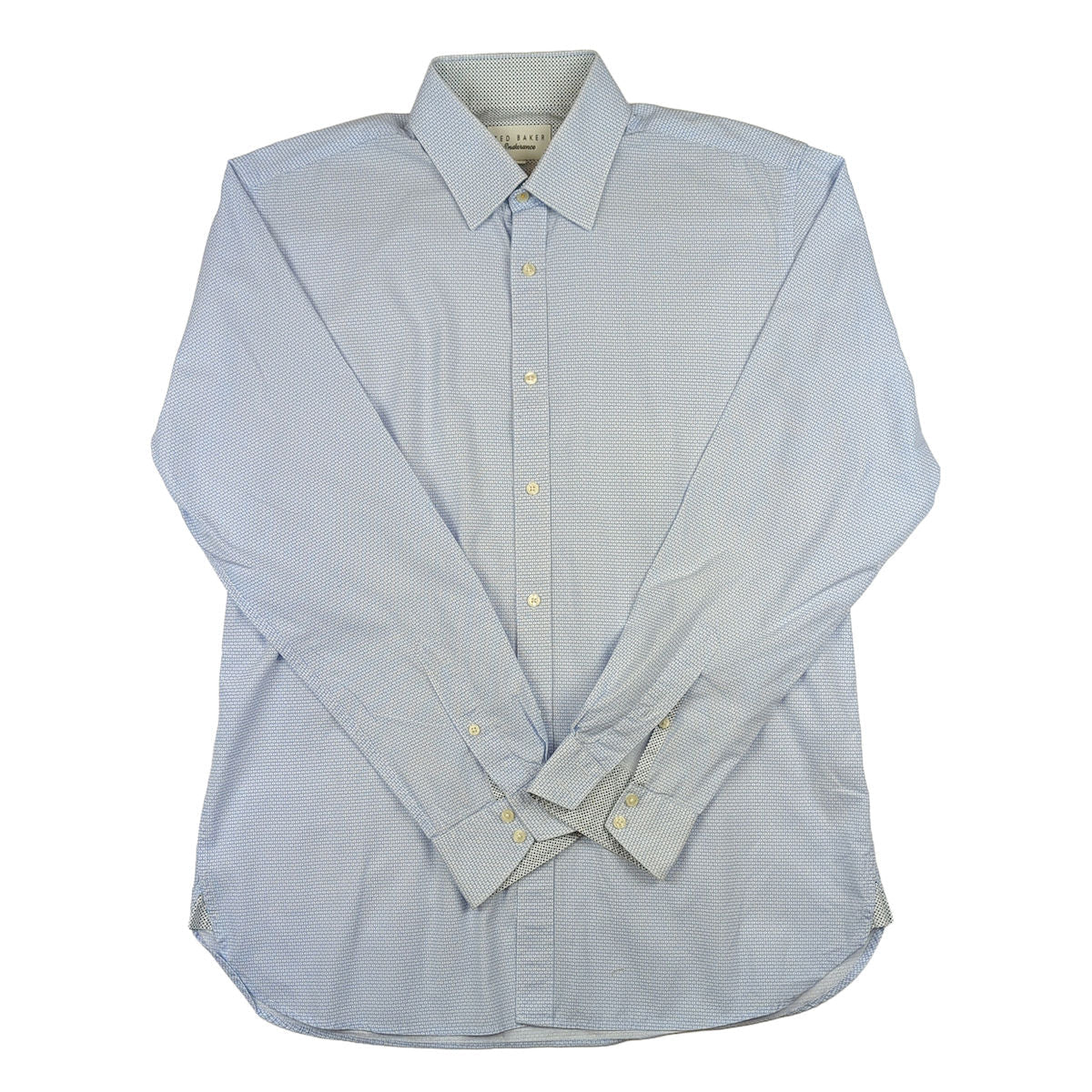 Ted Baker Slim Fit Long Sleeve Shirt Blue | Men's 16 (M/L) by Ted Baker – shirt | RewearableUK
