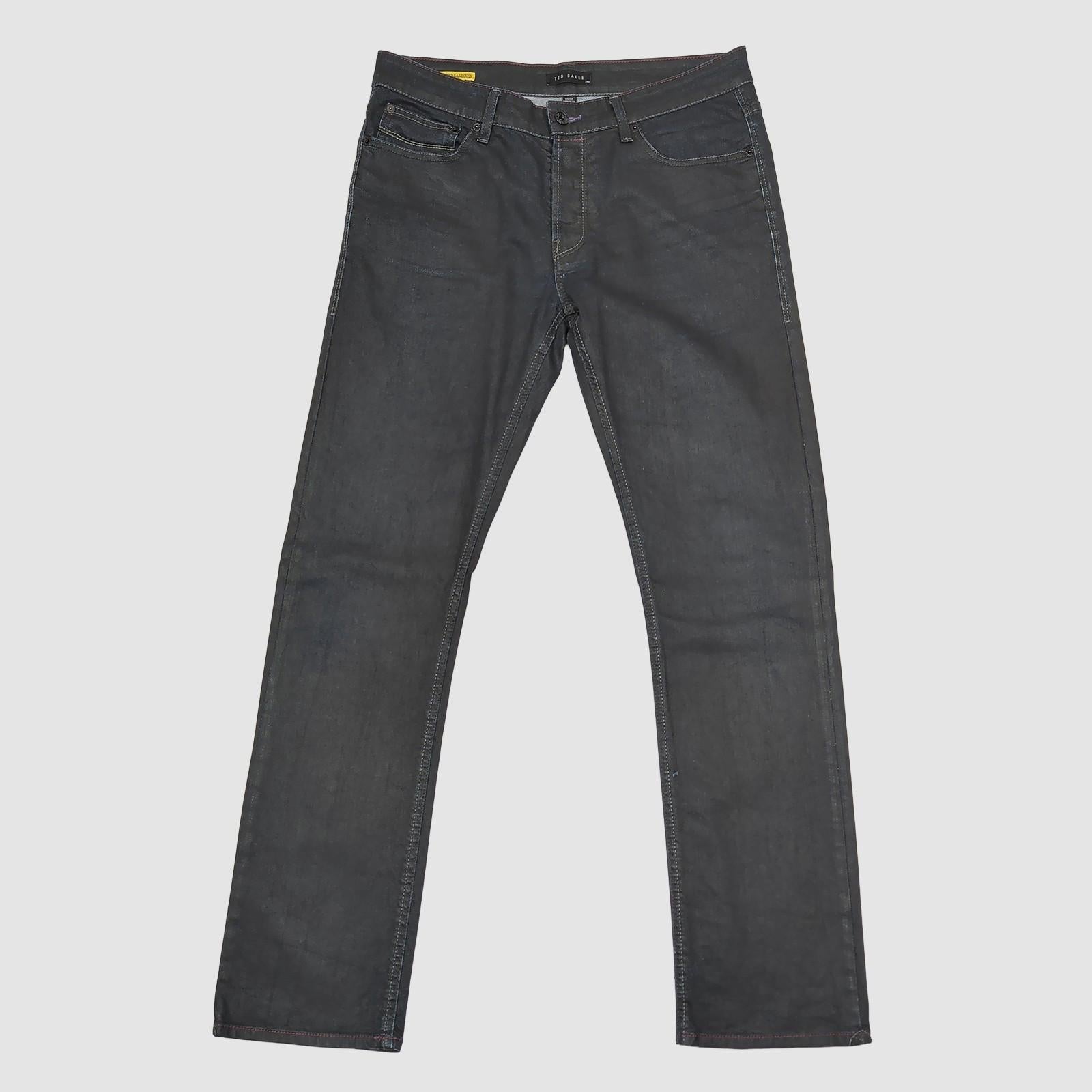 Ted Baker Tinned Sardines Mens Jeans Size 34 R Dark Indigo Blue Denim Pants by Ted Baker – | RewearableUK