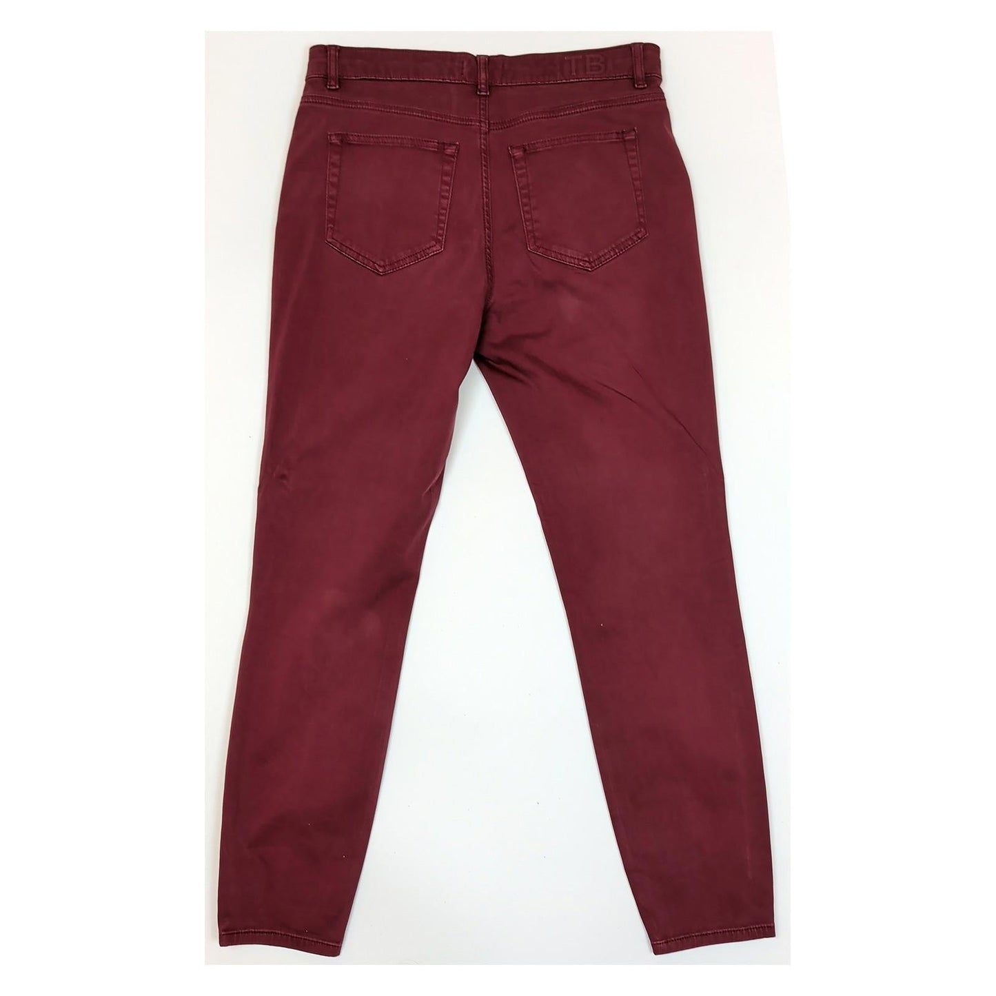 Ted Baker Women Size 30 Burgundy Skinny Stretch Cotton Trousers Jeans Pants by Ted Baker – | RewearableUK