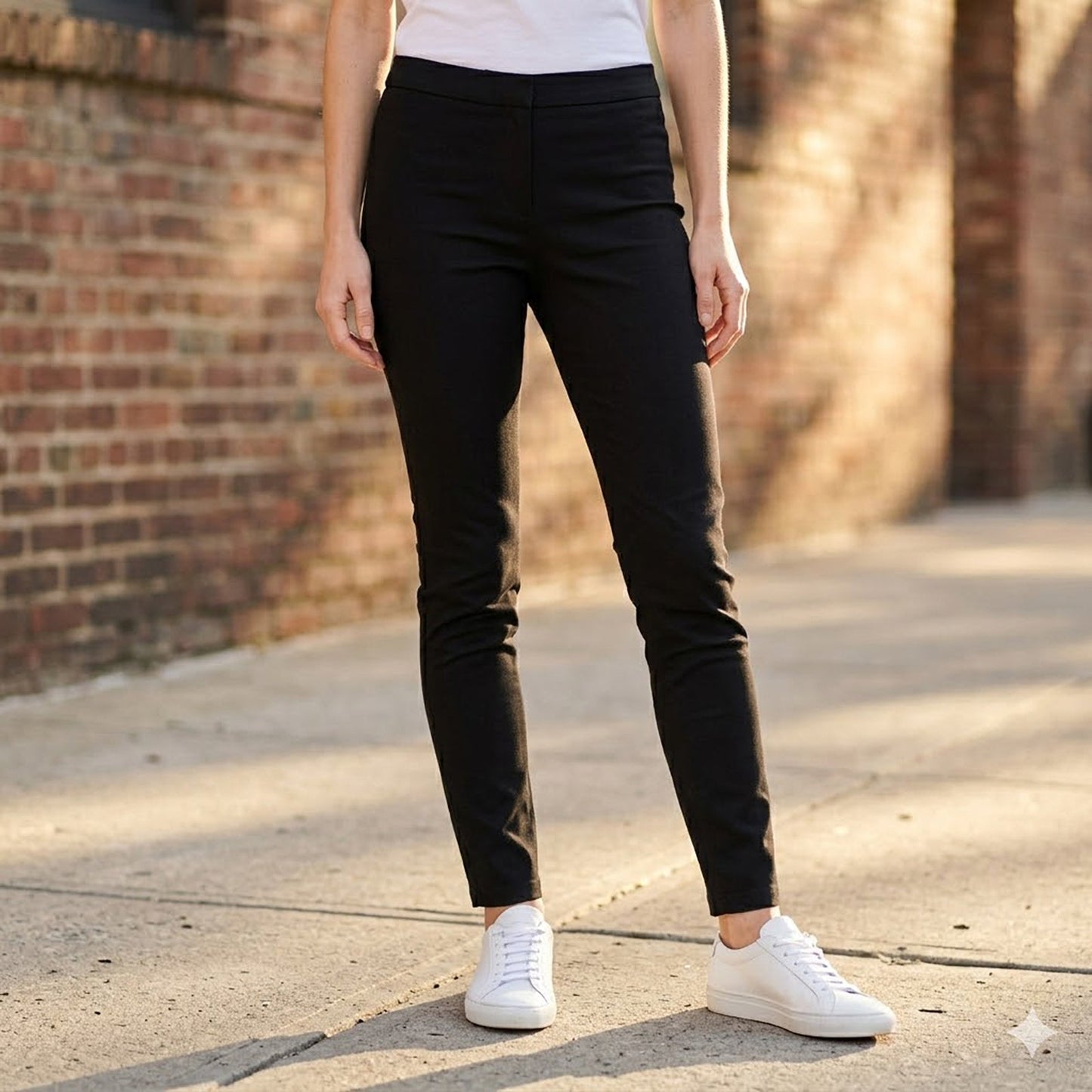 ted baker womens black stretch cotton skinny mid rise trousers pants size 2 by Ted Baker – JEANS | RewearableUK