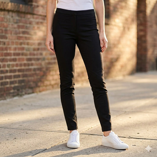 ted baker womens black stretch cotton skinny mid rise trousers pants size 2 by Ted Baker – JEANS | RewearableUK