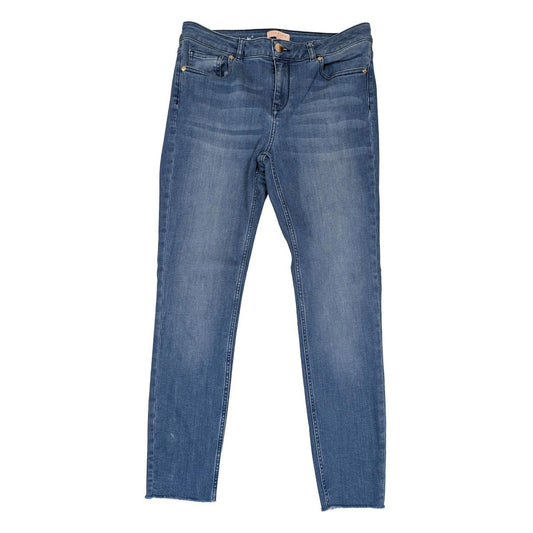 ted baker womens medium blue stretch denim skinny jeans raw hem size 30 by Ted Baker – | RewearableUK