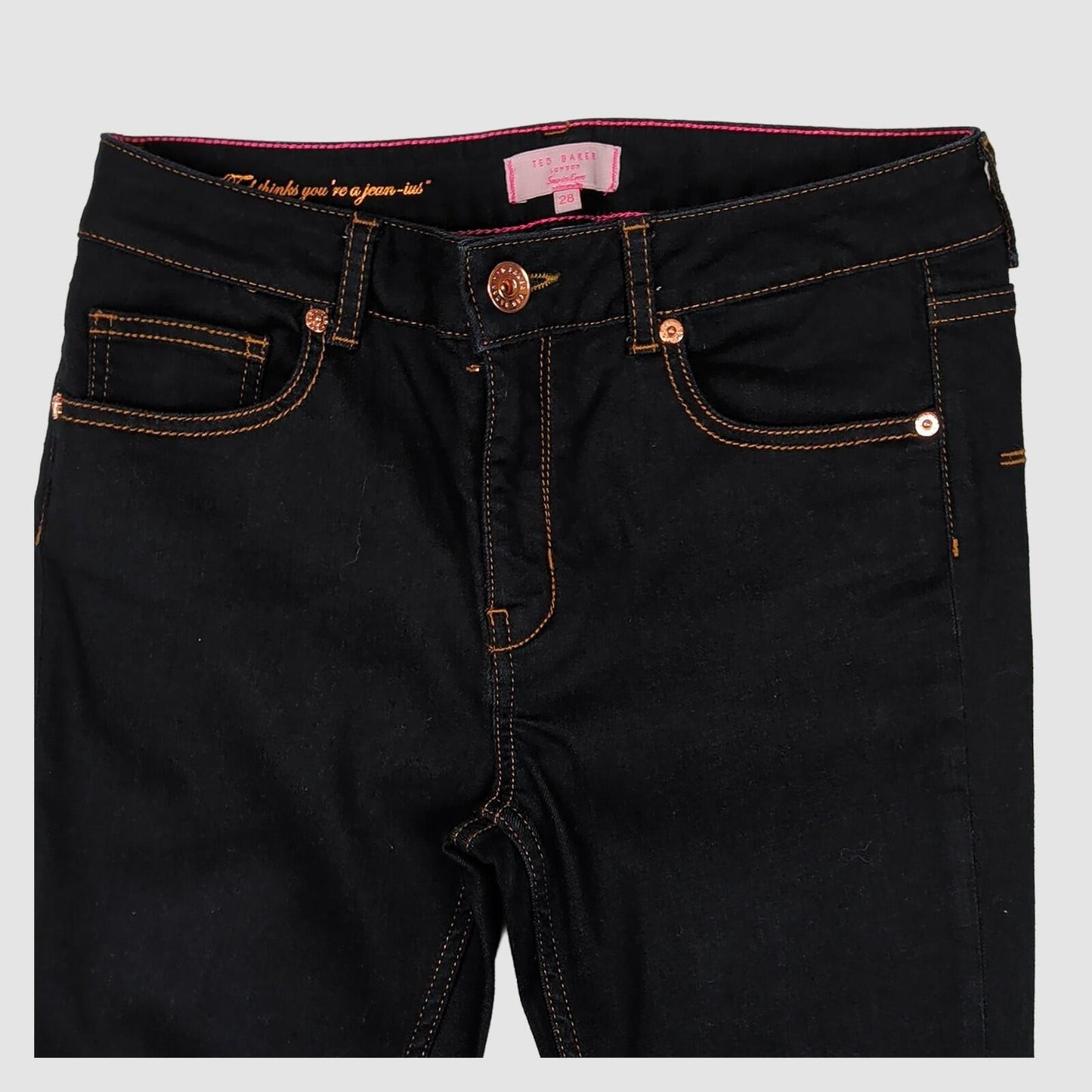 Ted Baker Womens Skinny Jeans Dark Blue Stretch Denim Size 28 Slim Fit by Ted Baker – JEANS | RewearableUK