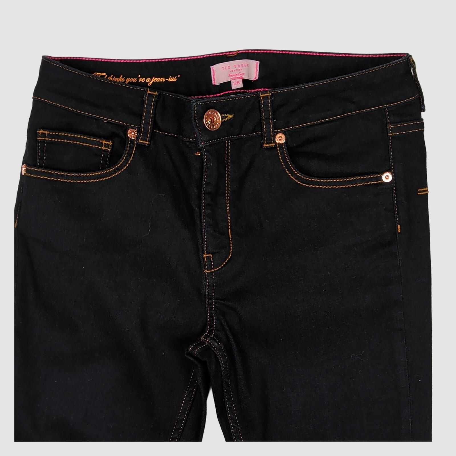 Ted Baker Womens Skinny Jeans Dark Blue Stretch Denim Size 28 Slim Fit by Ted Baker – JEANS | RewearableUK