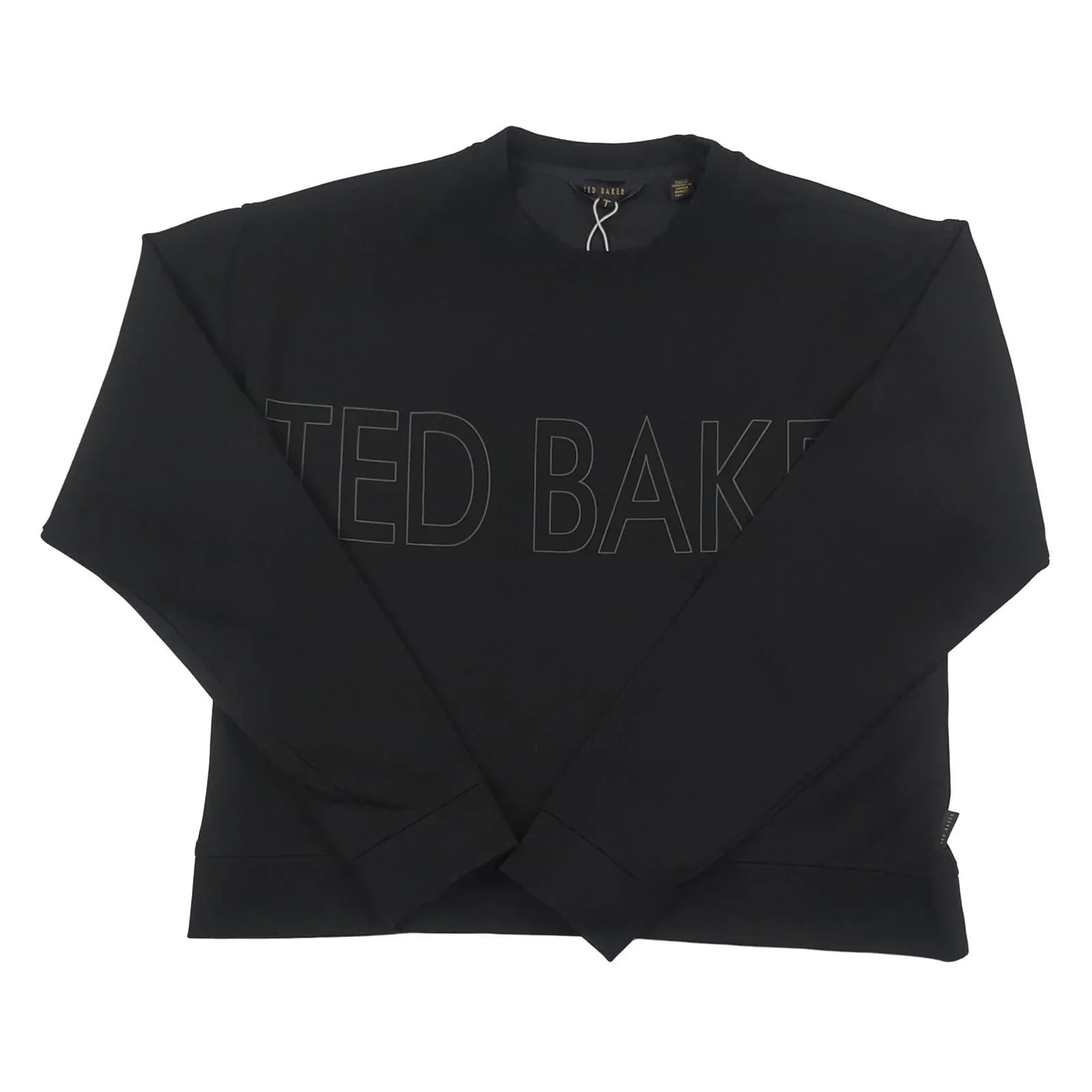 Ted Baker Ted Baker Womens Sweater Size 1 UK 8 Black Cotton Pullover Jumper New Without Ta Sweater & Hoodie RewearableUK