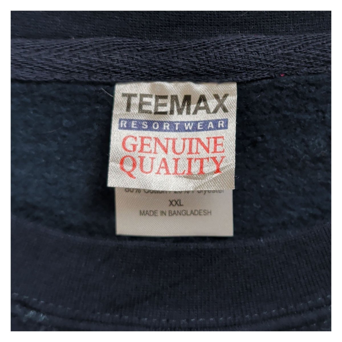 TEEMAX San Francisco Embroidered Sweatshirt XXL Navy – Sweater & Hoodie product photo 4 | RewearableUK