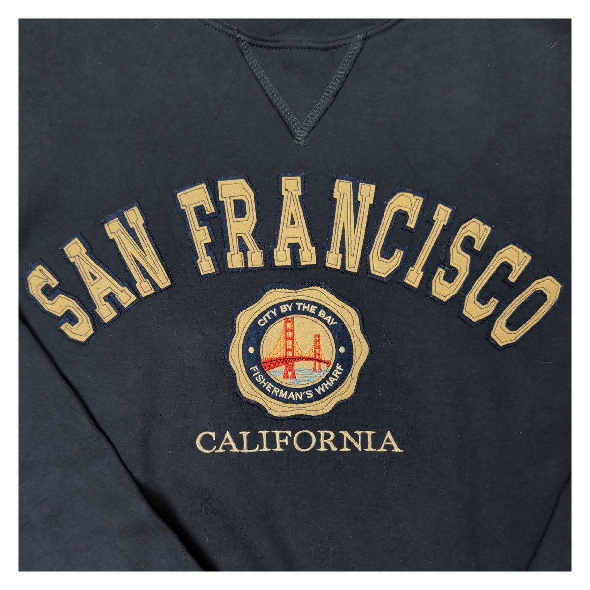 TEEMAX San Francisco Embroidered Sweatshirt XXL Navy – Sweater & Hoodie product photo 3 | RewearableUK