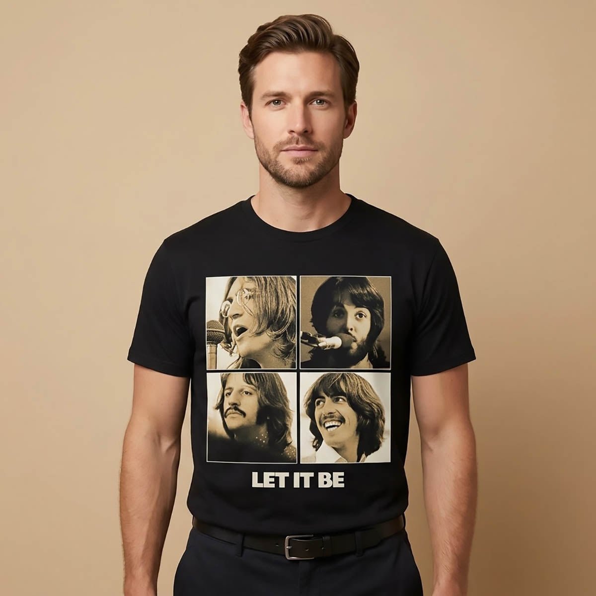 The Beatles Let It Be T-Shirt M Black 2020 Official Apple Corps Tee – Music T-Shirt product photo 1 | RewearableUK