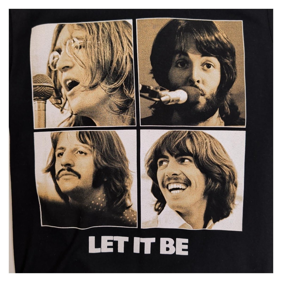 The Beatles Let It Be T-Shirt M Black 2020 Official Apple Corps Tee – Music T-Shirt product photo 2 | RewearableUK