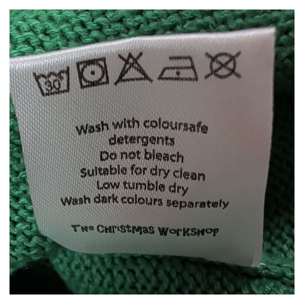 The Christmas Workshop Elf Jumper Green Red Bells Size Unknown Acrylic – product photo 5 | RewearableUK