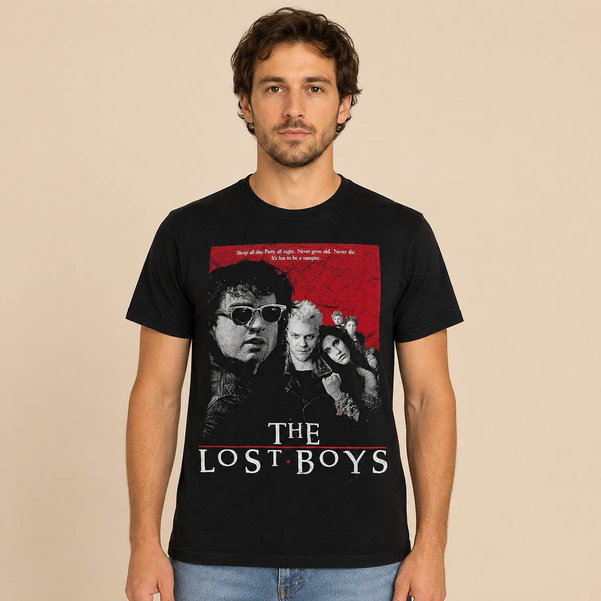 The Lost Boys 1987 Movie T-Shirt M Black Official Vampire Horror Tee – Movie T-Shirt product photo 1 | RewearableUK