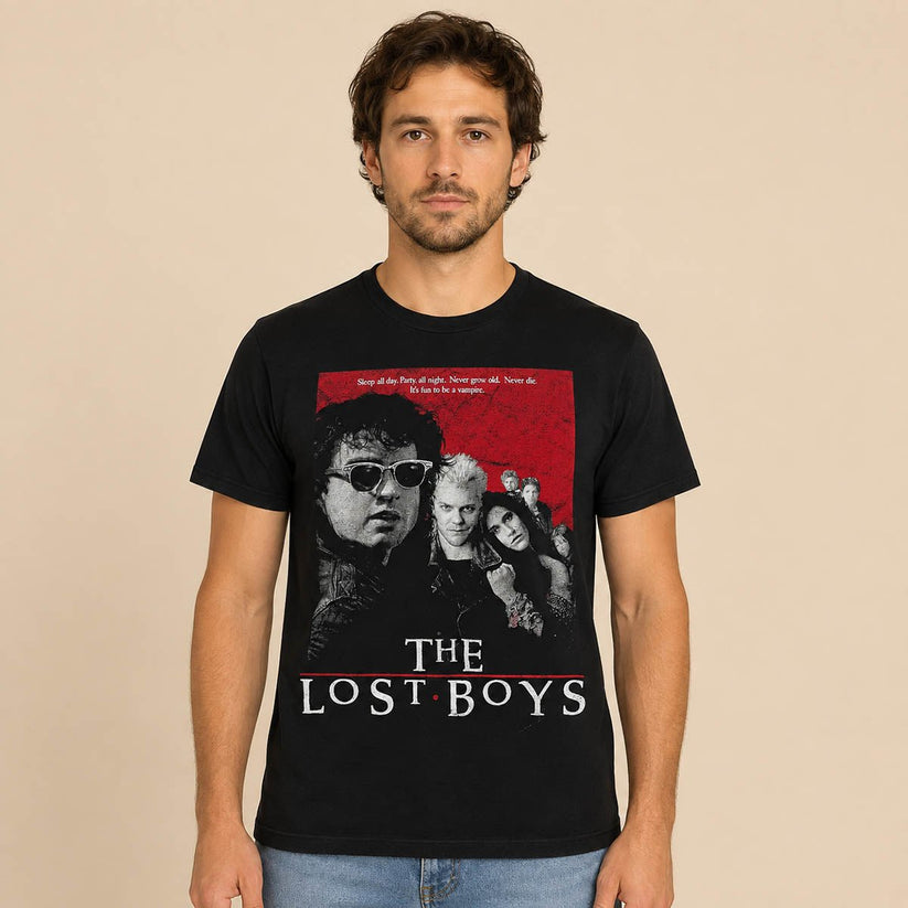 The Lost Boys 1987 Movie T-Shirt M Black Official Vampire Horror Tee – Movie T-Shirt product photo 1 | RewearableUK