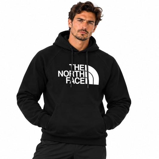 The North Face Men's Black Logo Hoodie 21–22 in Pit-to-Pit, Unlabelled – Hoodie product photo 1 | RewearableUK