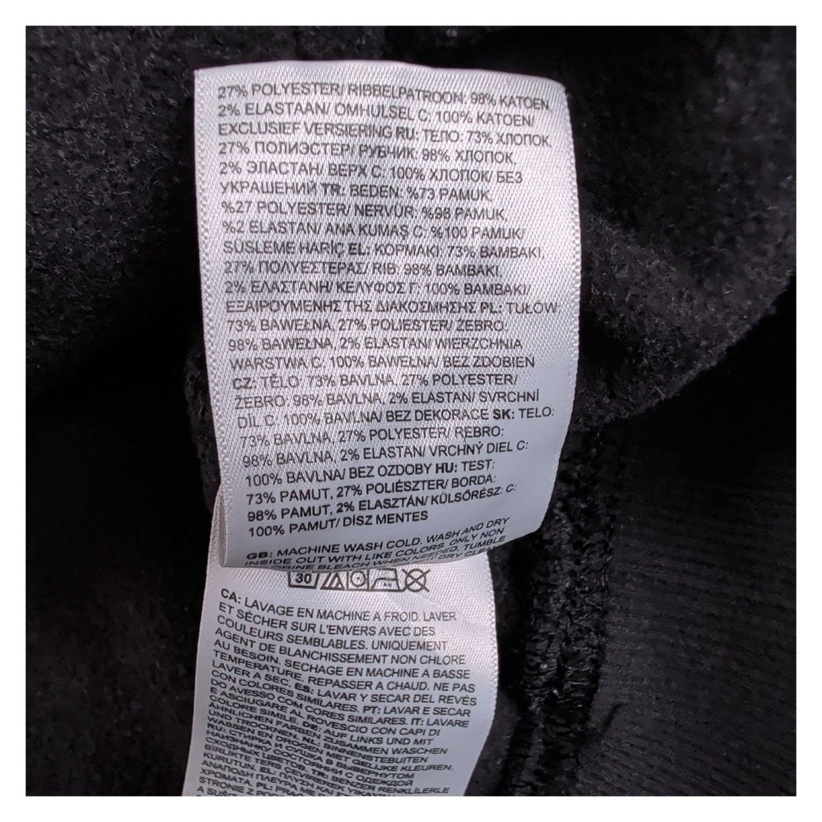 The North Face Mens Hoodie XXL Black Graphic Logo – product photo 7 | RewearableUK