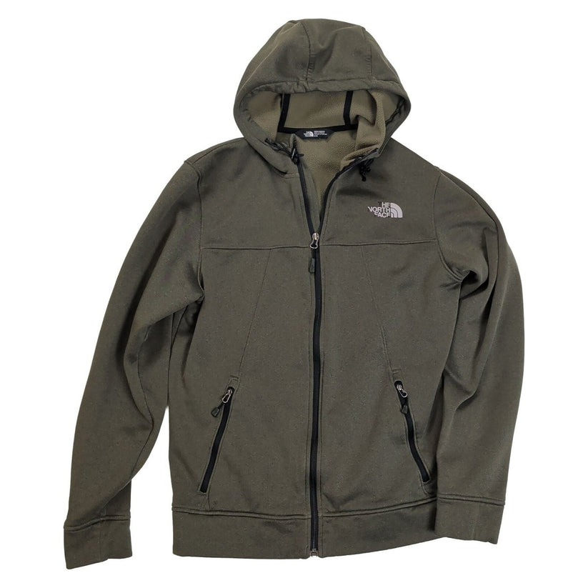 The North Face Mens Olive Green Full Zip Hooded Fleece Jacket Hoodie M – product photo 4 | RewearableUK