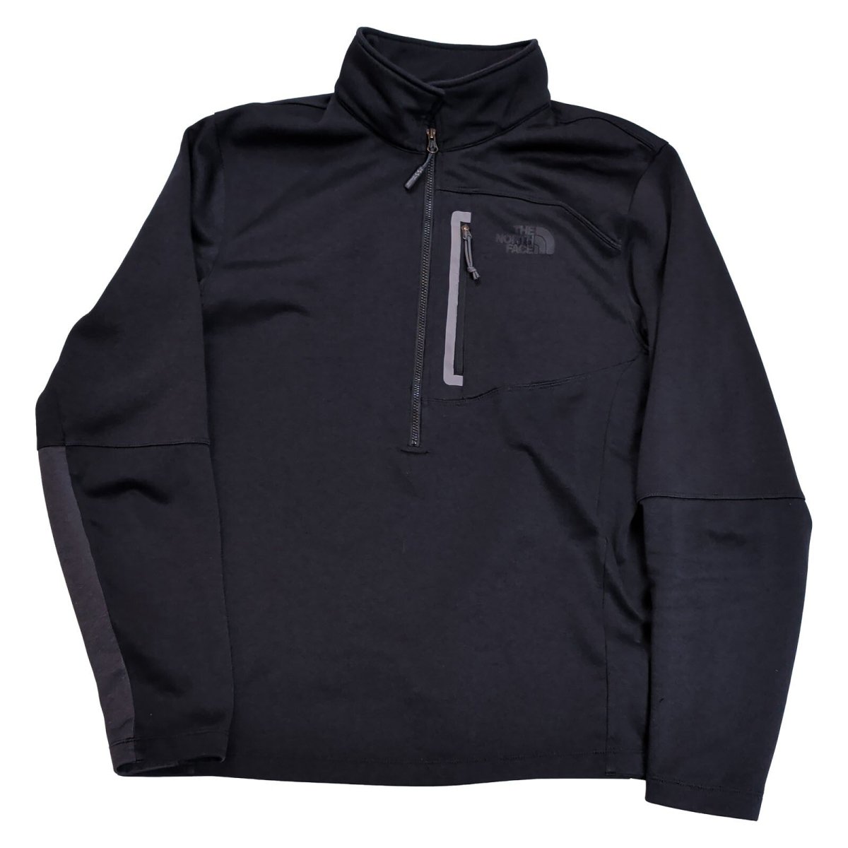 The North Face Men's Pullover Half Zip Black Chest Pocket Polyester – product photo 2 | RewearableUK