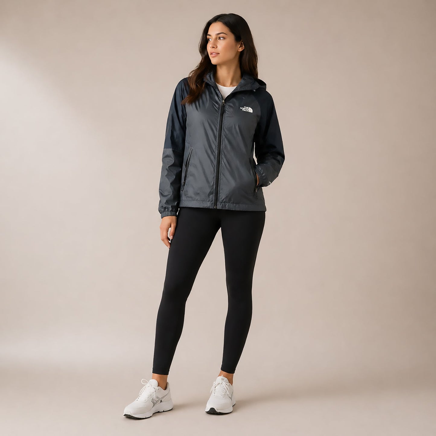 The North Face Womens Jacket Grey Hooded Lightweight SP Small Petite by The North Face – jacket | RewearableUK