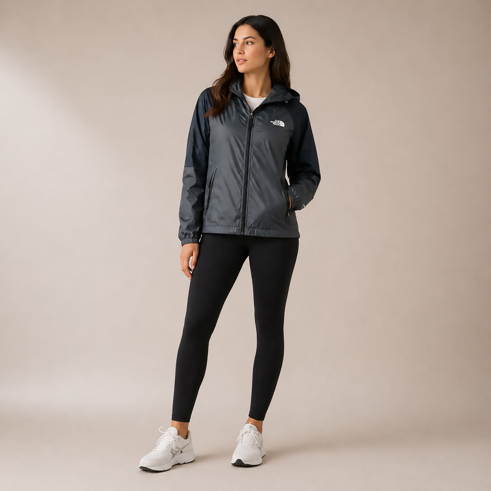 The North Face Womens Jacket Grey Hooded Lightweight SP Small Petite by The North Face – jacket | RewearableUK