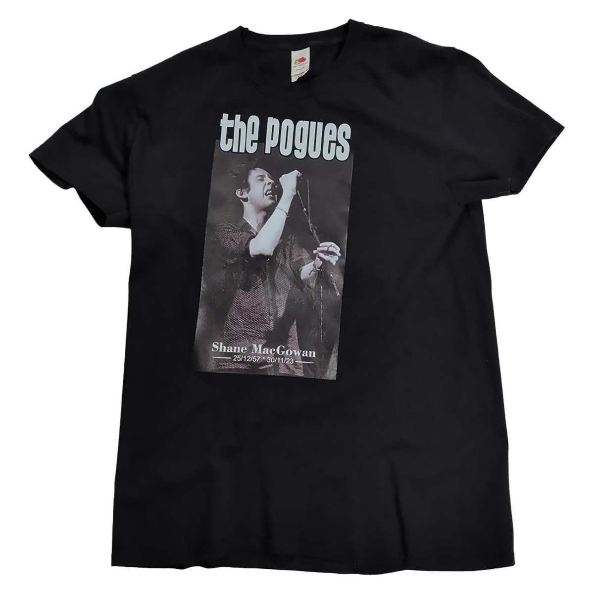 The Pogues Shane MacGowan Memorial T-Shirt M Black 1957-2023 Band Music Tee – product photo 1 | RewearableUK