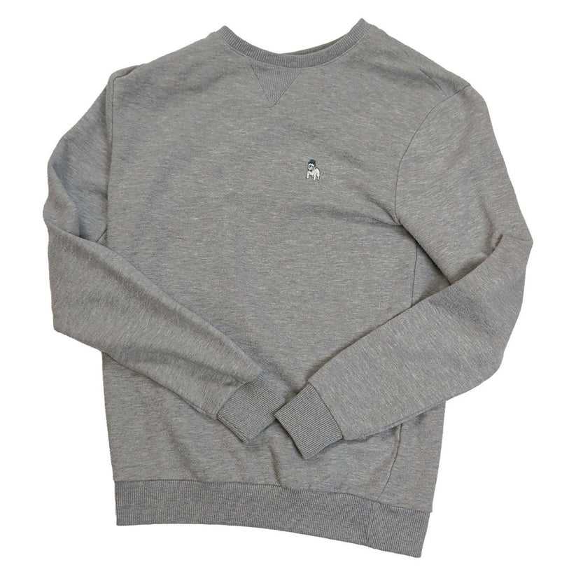 The Spitalfields Shirt Co. Men's Sweatshirt Small Grey Marl Embroidered Dog 70%P – product photo 2 | RewearableUK