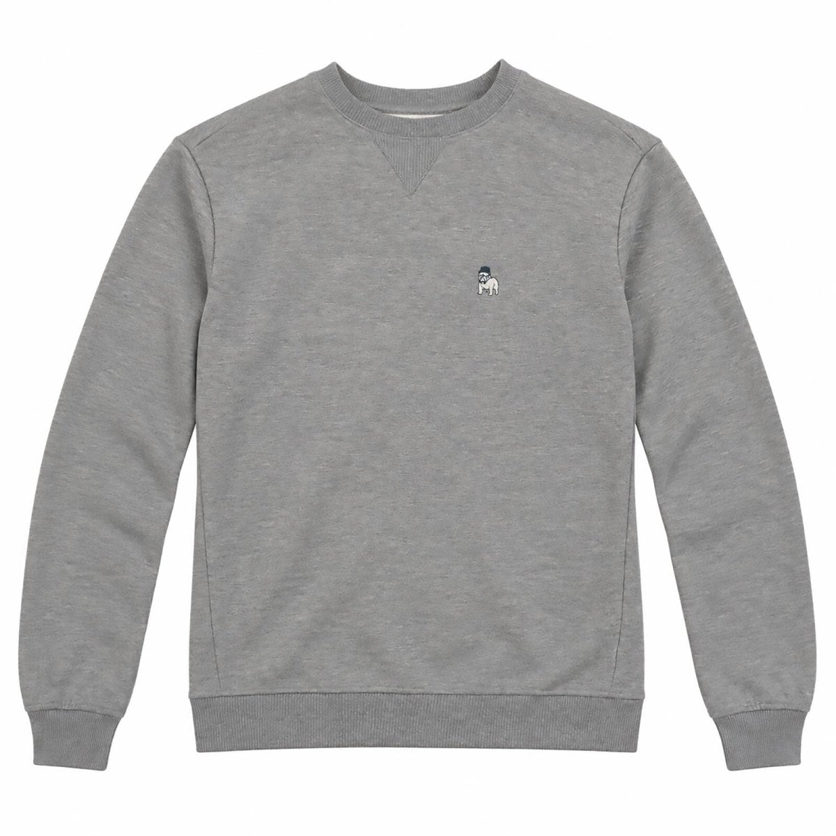 The Spitalfields Shirt Co. Men's Sweatshirt Small Grey Marl Embroidered Dog 70%P – product photo 1 | RewearableUK