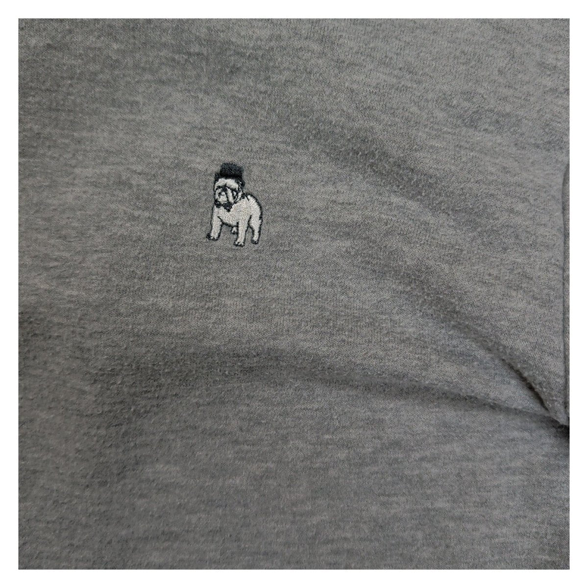 The Spitalfields Shirt Co. Men's Sweatshirt Small Grey Marl Embroidered Dog 70%P – product photo 3 | RewearableUK