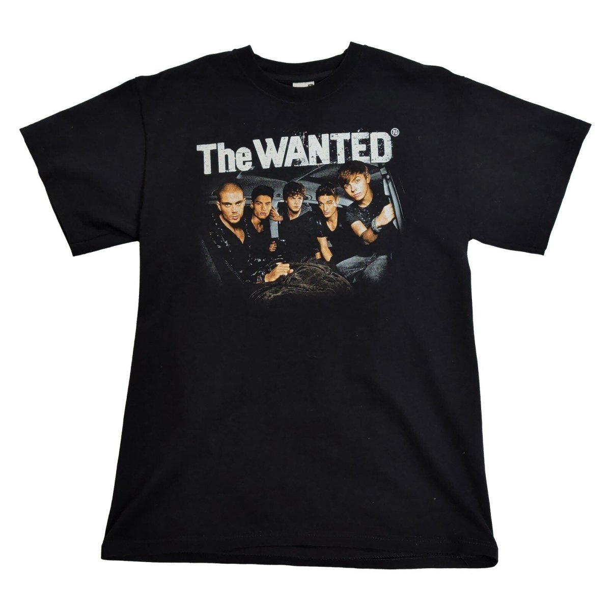 The Wanted 2011 Tour T-Shirt M Black Fruit of the Loom Double-Sided – Music T-Shirt product photo 1 | RewearableUK