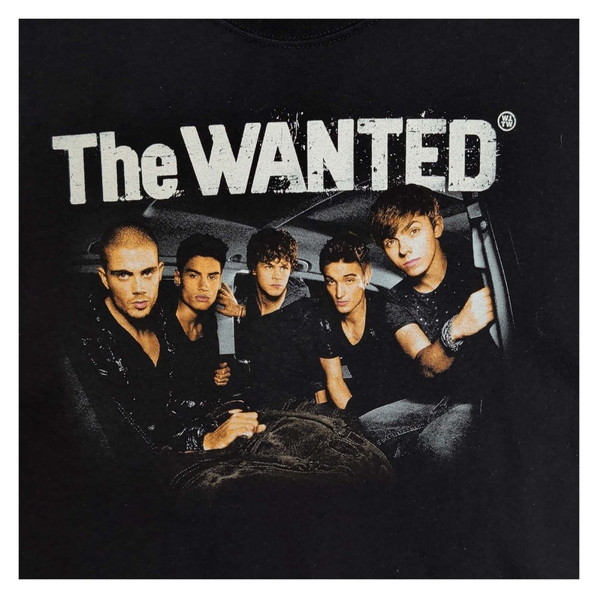 The Wanted 2011 Tour T-Shirt M Black Fruit of the Loom Double-Sided – Music T-Shirt product photo 3 | RewearableUK