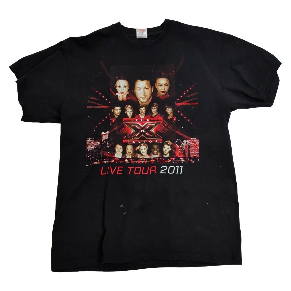 The X Factor Live Tour 2011 Black Double-Sided Graphic T-Shirt – product photo 1 | RewearableUK