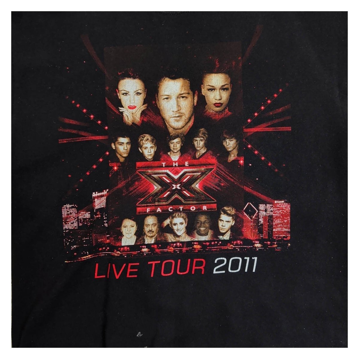 The X Factor Live Tour 2011 Black Double-Sided Graphic T-Shirt – product photo 3 | RewearableUK