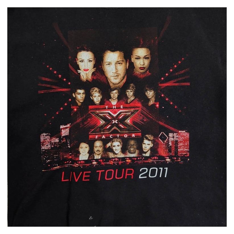The X Factor Live Tour 2011 Black Double-Sided Graphic T-Shirt – product photo 3 | RewearableUK
