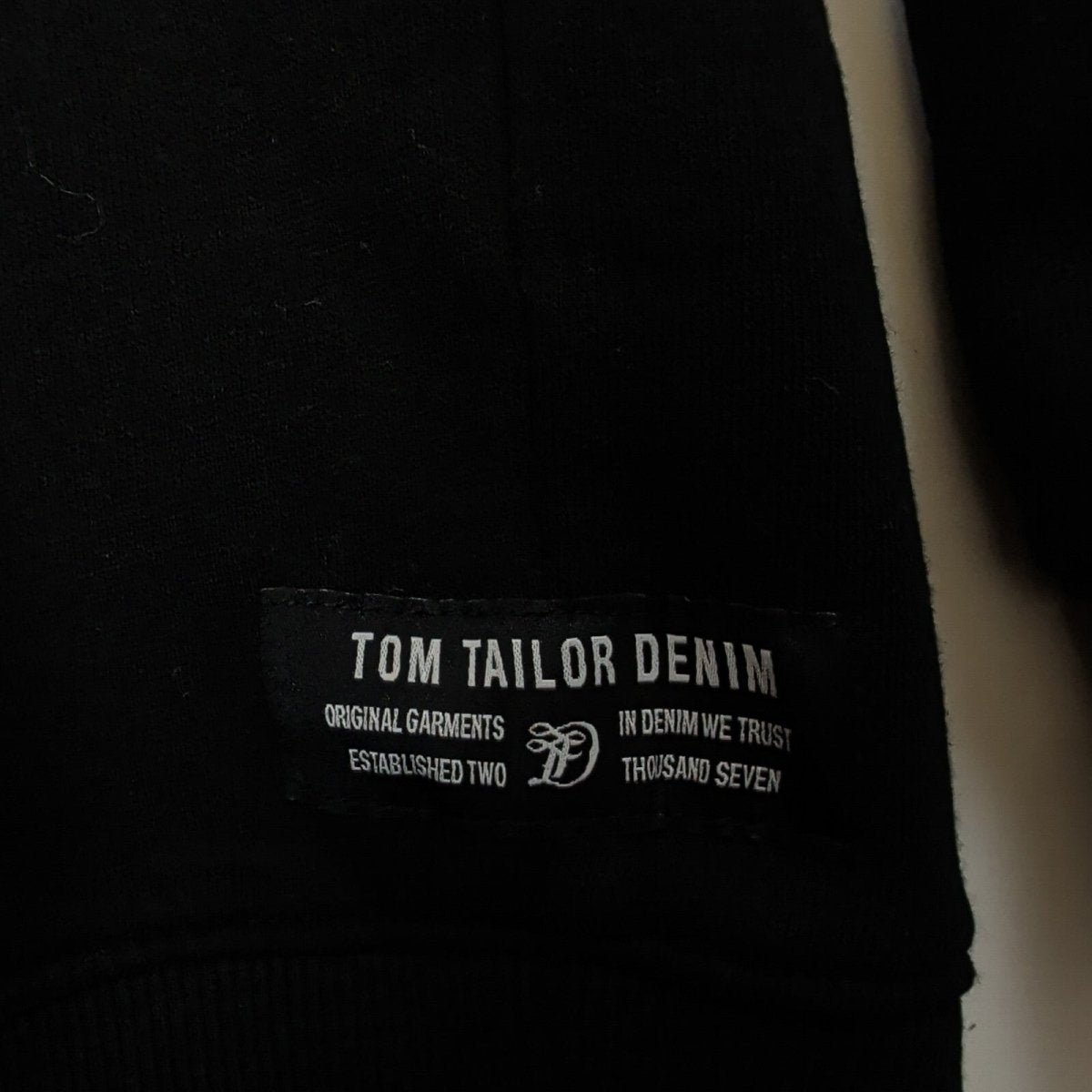 Tom Tailor Denim Men's Northern Graphic Sweatshirt M Black – product photo 2 | RewearableUK