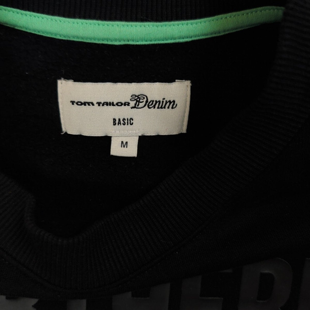 Tom Tailor Denim Men's Northern Graphic Sweatshirt M Black – product photo 4 | RewearableUK